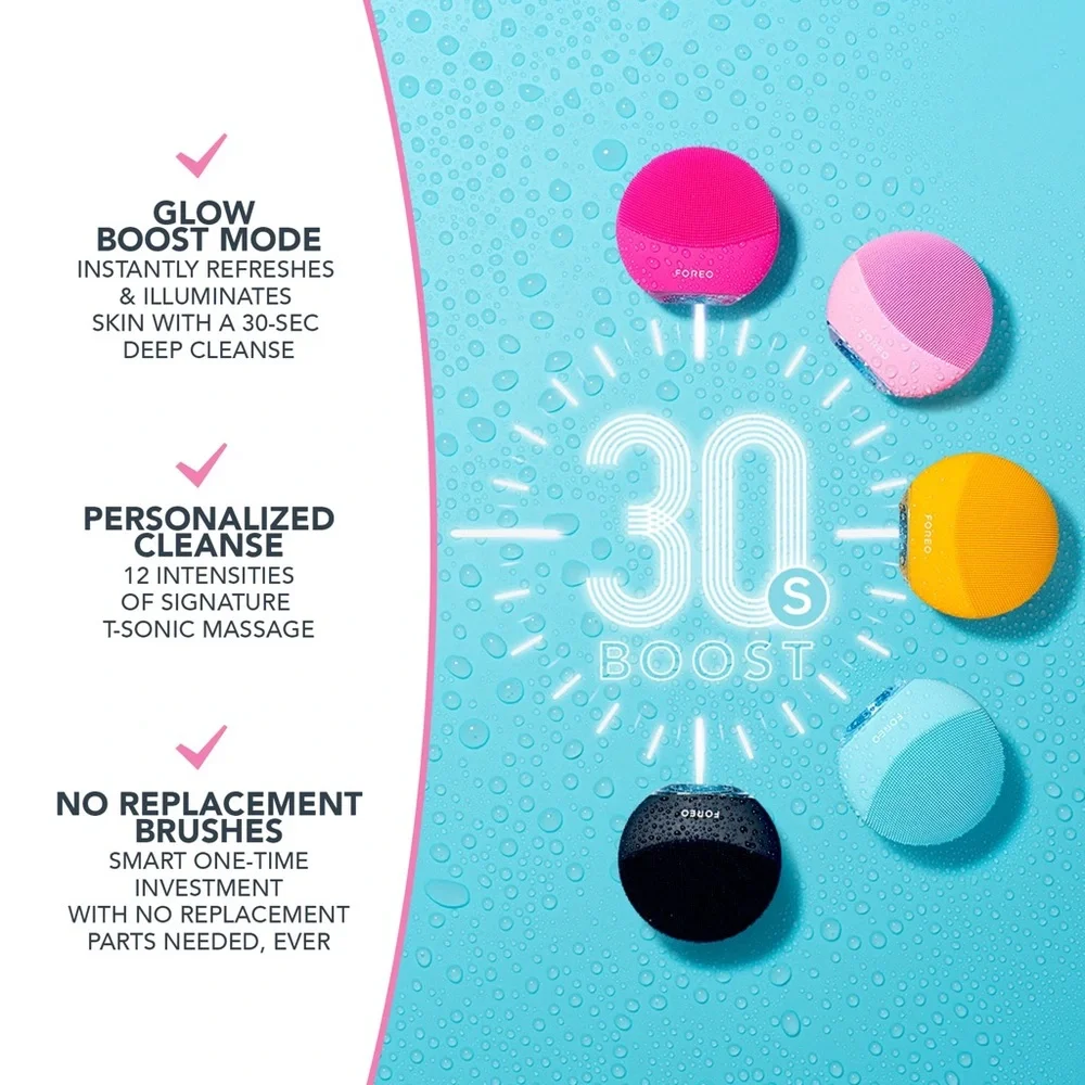 FOREO - LUNA Mini 3 in Pearl Pink - NIB |Travel-Friendly Facial Cleansing Device